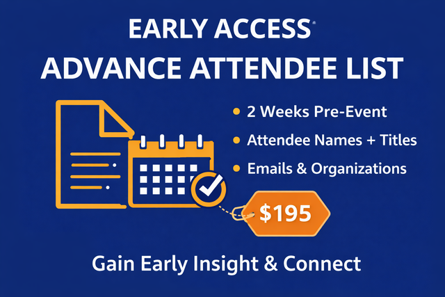 Advance Attendee List & Direct Contact Access